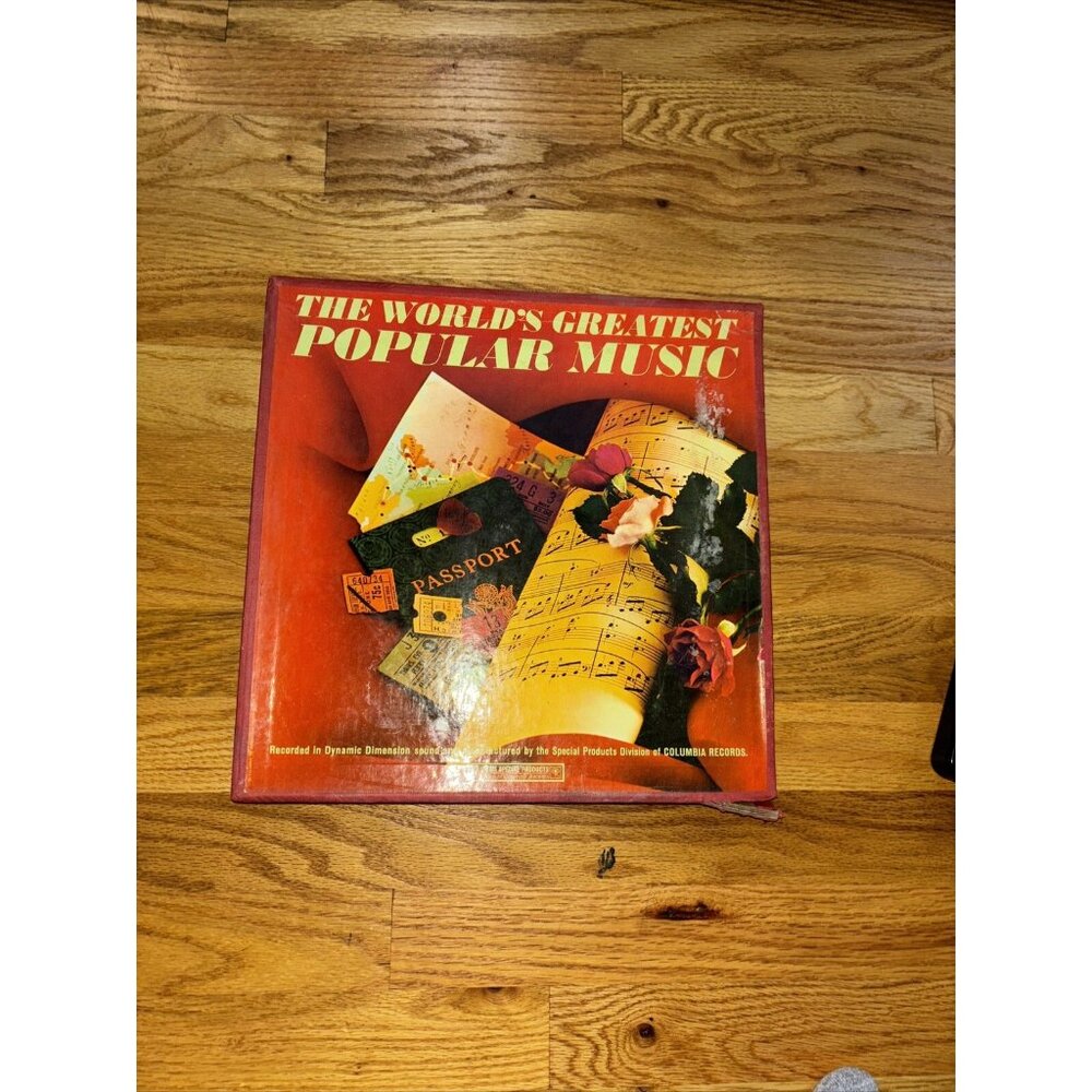 🎆The World's Greatest Popular Music 10 LP Box Set 1963 Columbia Records Vtg 🎆